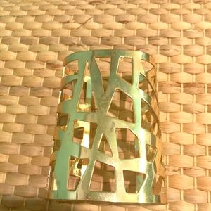 New: gold toned  cuff bracelet